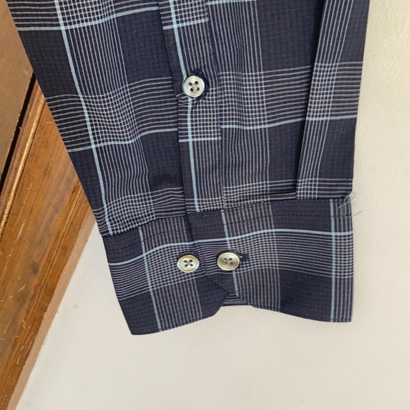 Apt 9 premier flex no iron plaid print button down shirt size L - Picture 12 of 17